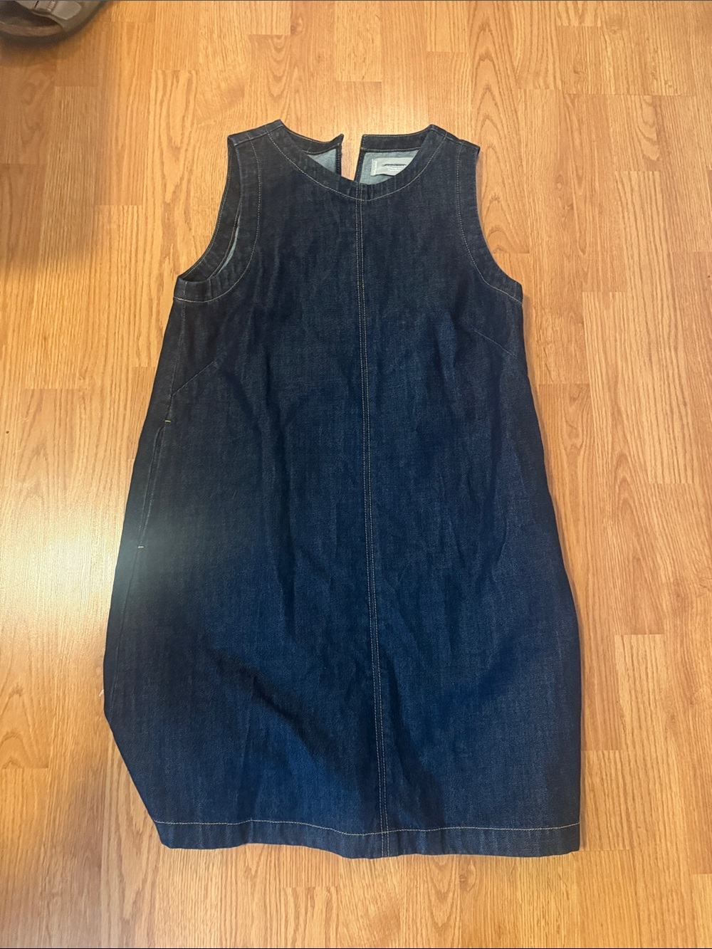 Everlane Dark Denim Sleeveless Shift Dress